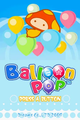 Balloon Pop (USA) screen shot title